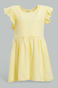 Redtag-Baby-Pink-Printed-/-Solid-Mint-2Pc-Pack-Knit-Dress-Dresses-Infant-Girls-3 to 24 Months