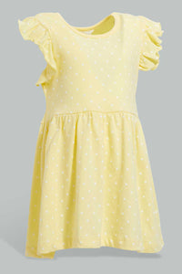 Redtag-Baby-Pink-Printed-/-Solid-Mint-2Pc-Pack-Knit-Dress-Dresses-Infant-Girls-3 to 24 Months