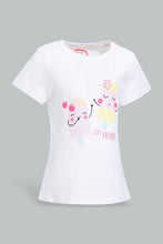 Load image into Gallery viewer, Redtag-White-Cute-Friends-Printed-T-Shirt-Category:T-Shirts,-CHR,-Colour:White,-Filter:Infant-Girls-(3-to-24-Mths),-ING-T-Shirts,-New-In,-New-In-ING-APL,-Non-Sale,-S22B,-Section:Kidswear,-TBL-Infant-Girls-

