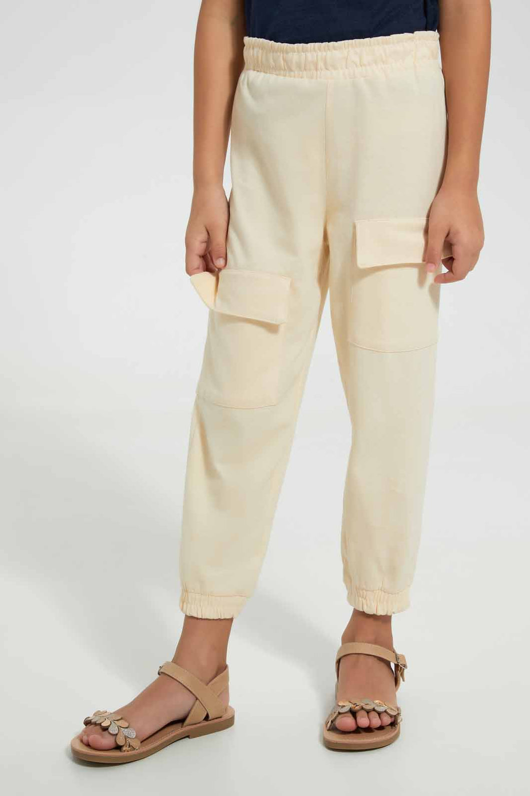 Beige Cargo Pant