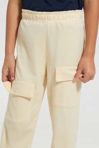 Beige Cargo Pant