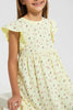 Redtag-Yellow-Aop-Dress-Dresses-Girls-2 to 8 Years