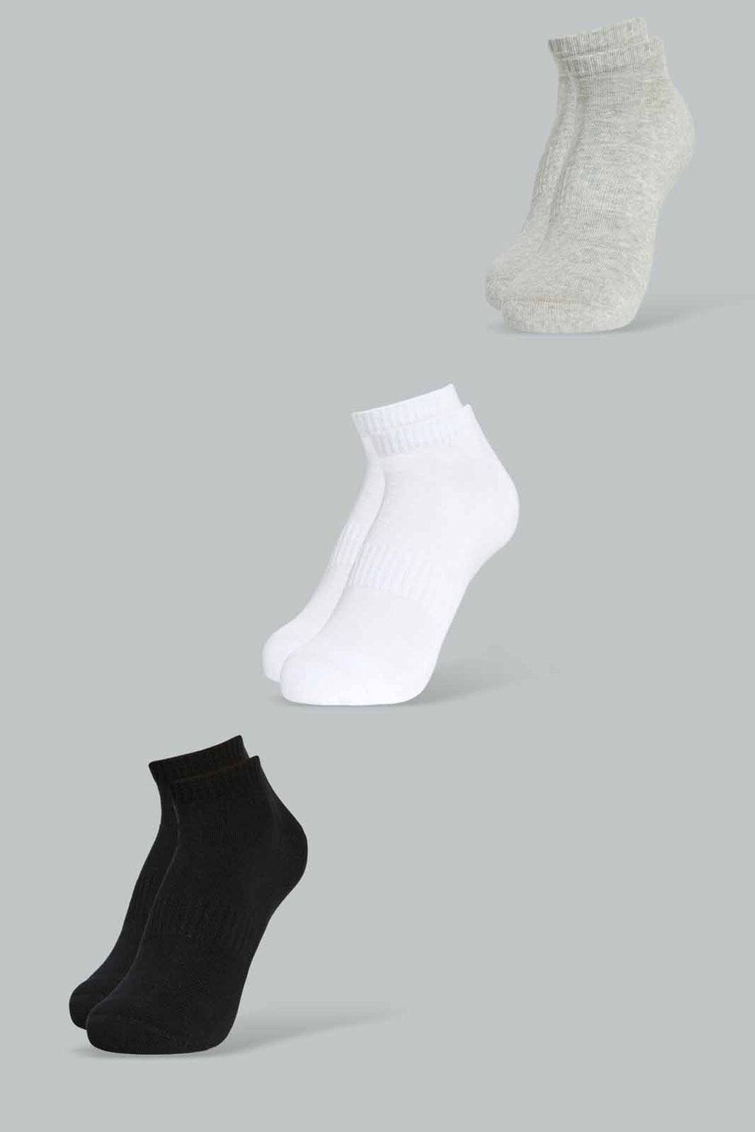 Redtag-Assorted-Men-Ankle-Socks-Sports-1/2-Terry-Full-Length-Socks-Men's-