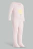 Redtag-Yellow-And-Pink-Balloons-2-Piece-Pack-Sleep-Suit-Sleepsuits-Baby-0 to 12 Months