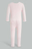 Redtag-Yellow-And-Pink-Balloons-2-Piece-Pack-Sleep-Suit-Sleepsuits-Baby-0 to 12 Months