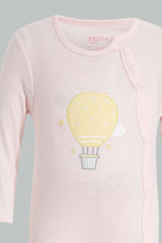 Load image into Gallery viewer, Redtag-Yellow-And-Pink-Balloons-2-Piece-Pack-Sleep-Suit-Sleepsuits-Baby-0 to 12 Months
