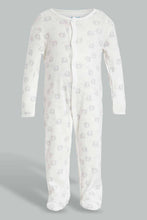 Load image into Gallery viewer, Redtag-Grey-Elephant-2-Piece-Pack-Sleep-Suit-Sleepsuits-Baby-0 to 12 Months
