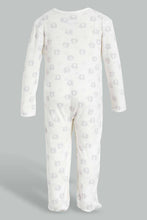 Load image into Gallery viewer, Redtag-Grey-Elephant-2-Piece-Pack-Sleep-Suit-Sleepsuits-Baby-0 to 12 Months
