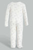 Redtag-Grey-Elephant-2-Piece-Pack-Sleep-Suit-Sleepsuits-Baby-0 to 12 Months