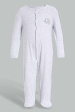 Load image into Gallery viewer, Redtag-Grey-Elephant-2-Piece-Pack-Sleep-Suit-Sleepsuits-Baby-0 to 12 Months
