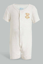 Load image into Gallery viewer, Redtag-Beige-Teddy-Bear-2-Piece-Pack-Sleep-Suit-Sleepsuits-Baby-0 to 12 Months
