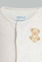 Load image into Gallery viewer, Redtag-Beige-Teddy-Bear-2-Piece-Pack-Sleep-Suit-Sleepsuits-Baby-0 to 12 Months
