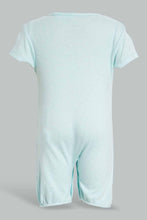 Load image into Gallery viewer, Redtag-Mint-And-Peach-Cat-2-Piece-Pack-Sleep-Suit-Sleepsuits-Baby-0 to 12 Months
