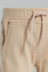 Redtag-Beige-Color-Knit-Denim-Pant-Knit-Denim-Infant-Boys-3 to 24 Months