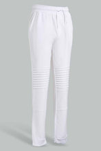 Load image into Gallery viewer, Redtag-White-Biker-Knee-Active-Pant-Joggers-Senior-Boys-9 to 14 Years
