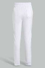 Load image into Gallery viewer, Redtag-White-Biker-Knee-Active-Pant-Joggers-Senior-Boys-9 to 14 Years
