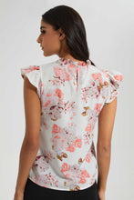 Load image into Gallery viewer, Redtag-Assorted-Printed-Ruffle-Sleeves-Blouse-Blouses-Women&#39;s-

