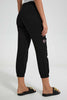 Redtag-Black-Utility-Jogger-With-Embroidery-Jeans-Jogger-Fit-Women's-