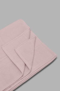 Redtag-Pink-Textured-Cotton-Bath-Towel-Category:Towels,-Colour:Pink,-Filter:Home-Bathroom,-HMW-BAC-Towels,-New-In,-New-In-HMW-BAC,-Non-Sale,-Section:Homewares,-W22O-Home-Bathroom-