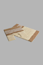 Load image into Gallery viewer, Redtag-Beige-Bath-Mat-Set-(2-Piece)-Category:Bathmats,-Colour:Beige,-Filter:Home-Bathroom,-HMW-BAC-Bath-Accessories,-New-In,-New-In-HMW-BAC,-Non-Sale,-S22C,-Section:Homewares-Home-Bathroom-
