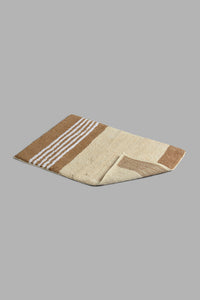 Redtag-Beige-Bath-Mat-Set-(2-Piece)-Category:Bathmats,-Colour:Beige,-Filter:Home-Bathroom,-HMW-BAC-Bath-Accessories,-New-In,-New-In-HMW-BAC,-Non-Sale,-S22C,-Section:Homewares-Home-Bathroom-