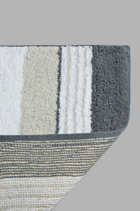 Redtag-Grey-Bath-Mat-Set-(2-Piece)-Category:Bathmats,-Colour:Grey,-Filter:Home-Bathroom,-HMW-BAC-Bath-Accessories,-New-In,-New-In-HMW-BAC,-Non-Sale,-S22C,-Section:Homewares-Home-Bathroom-