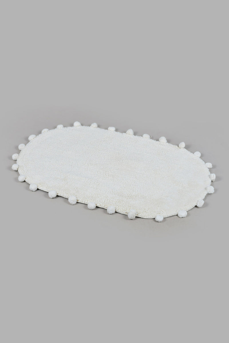 Redtag-Off-White-Bath-Mat-Category:Bathmats,-Colour:Cream,-Filter:Home-Bathroom,-HMW-BAC-Bce-Bath-Accessories,-New-In,-New-In-HMW-BAC,-Non-Sale,-S22C,-Section:Homewares-Home-Bathroom-