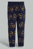 Redtag-Black-Chip-N-Dale-Printed-Active-Pant-Joggers-Infant-Boys-3 to 24 Months