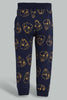 Redtag-Black-Chip-N-Dale-Printed-Active-Pant-Joggers-Infant-Boys-3 to 24 Months