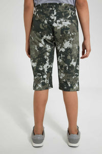 Redtag-Olive-Bsr-C-Active-Short-Active-Shorts-Senior-Boys-9 to 14 Years