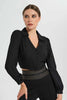 Redtag-Black-Collared-Button-Front-Blouse-Long-Sleeve-Blouses-Women's-