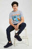 Redtag-Grey-Skate-For-Life-Tee-Graphic-T-Shirts-Senior-Boys-9 to 14 Years