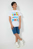 Redtag-White-Bye-Hello-Tee-Graphic-T-Shirts-Senior-Boys-9 to 14 Years