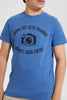 Redtag-Blue-Blurry-Tee-Graphic-T-Shirts-Senior-Boys-9 to 14 Years