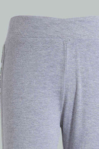 Redtag-Dk-Grey-Melange-Pique-Leggings-With-Print-Category:Leggings,-Colour:Grey,-Filter:Senior-Girls-(9-to-14-Yrs),-GSR-Leggings,-New-In,-New-In-GSR,-Non-Sale,-S22D,-Section:Kidswear,-TBL-Senior-Girls-