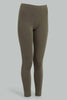 Redtag-Olive-Basic-Leggings-Leggings-Senior-Girls-9 to 14 Years