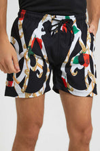 Load image into Gallery viewer, Redtag-Black-Swim-Short-Swim-Shorts--
