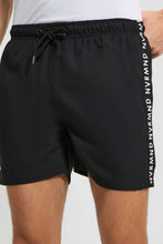 Load image into Gallery viewer, Redtag-Black-Swim-Short-Swim-Shorts--
