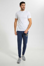 تنزيل الصورة على معرض الصور، Redtag-White-Henley-T-Shirt-Plain-T-Shirts-Men&#39;s-
