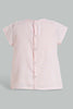 Redtag-Pink-Gingham-Checks-Front-Frills-Blouse-Blouses-Infant-Girls-3 to 24 Months