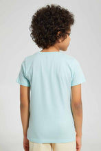 Load image into Gallery viewer, Redtag-Green-Wave-Print-T-Shirt-Graphic-T-Shirts-Boys-2 to 8 Years
