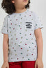 Redtag-Stone-Bug-Pocket-T-Shirt-Graphic-T-Shirts-Boys-2 to 8 Years