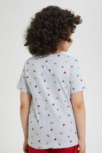 Redtag-Stone-Bug-Pocket-T-Shirt-Graphic-T-Shirts-Boys-2 to 8 Years