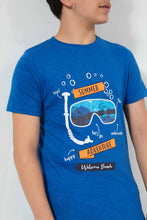 تنزيل الصورة على معرض الصور، Redtag-Blue-Adventure-Tee-Graphic-T-Shirts-Senior-Boys-9 to 14 Years
