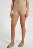 Redtag-Brown-Rib-Shorts-Loungewear-Shorts-Women's-