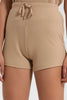 Redtag-Brown-Rib-Shorts-Loungewear-Shorts-Women's-