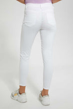 Load image into Gallery viewer, Redtag-White-High-Waist-Jean-Jeans-High-Rise-Women&#39;s-
