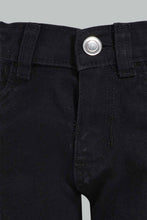 Load image into Gallery viewer, Redtag-Black-Color-Denim-Short-Denim-Shorts-Infant-Boys-3 to 24 Months
