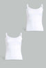 Redtag-White-X-White-Vest-(2Pack)-365,-Category:Vests,-Colour:White,-Filter:Senior-Girls-(9-to-14-Yrs),-GSR-Vests,-New-In,-New-In-GSR,-Non-Sale,-Section:Kidswear-Senior-Girls-9 to 14 Years