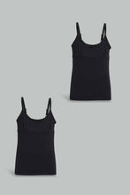 Load image into Gallery viewer, Redtag-Black-X-Black-Vest-(2Pack)-365,-Category:Vests,-Colour:Black,-Filter:Senior-Girls-(9-to-14-Yrs),-GSR-Vests,-New-In,-New-In-GSR,-Non-Sale,-Section:Kidswear-Senior-Girls-9 to 14 Years
